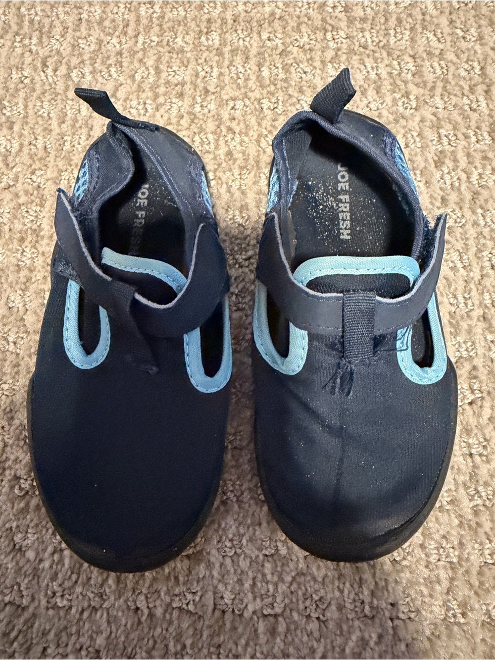 Joe Fresh Kids Navy Water Shoes with Light Blue Trim